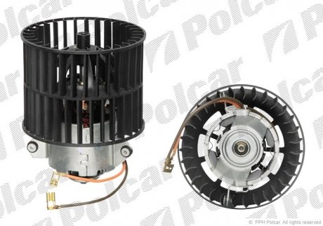 5507NU-1 Polcar Вентилятор салона Opel Astra F, Calibra A, Vectra A Saab 900 1.4-2.5 04.88-01.05