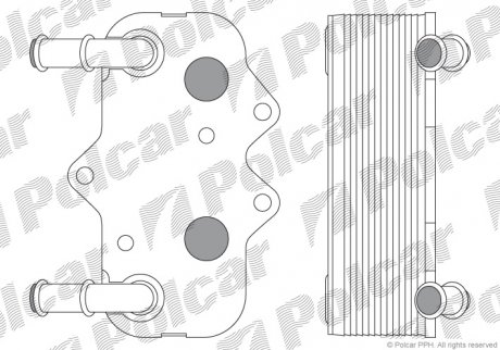 5508L8-3 Polcar Радиатор масляный Opel Vectra B 2.0tdi