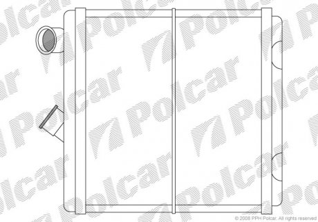 5514N8-3 Polcar Радіатор пічки Opel Vectra A/Astra F 88-