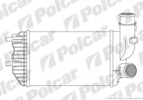 5702J8-1 Polcar Интеркулер Fiat Ducato 2.8JTD 94-