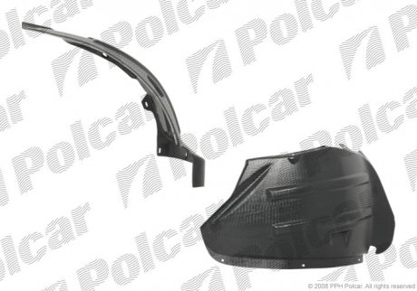 5704FL-1 Polcar Підкрилок передній лівий Citroen Jumper 02-06, Fiat Ducato 02-06, Peugeot Boxer 02-06