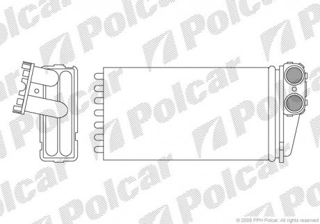 5710N8-1 Polcar Радиатор печки Peugeot 307 -03