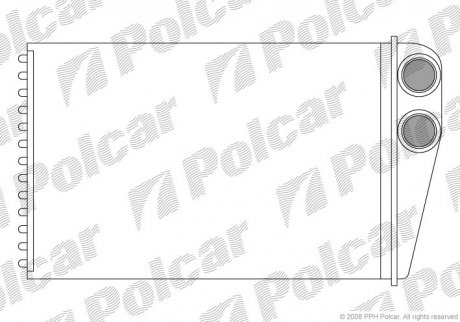 6012N8-1 Polcar Радіатор пічки Renault Megane II 1.9 dCi 2002/09 >