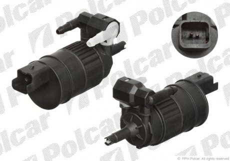 6015PS-2 Polcar Насос стеклоомывателя Renault Clio (SB0/1/2_) фургон Clio II (BB0/1/2_, CB0/1/2_)Kangoo (KC0/1_)Kangoo Express (FC0/1_)Master (ED, UD) c бортовой платформойMaster (ED /HD/UD) c бортовой платформойMaster (FD) фургон Master (HD, FD) фургонMaster (JD) а