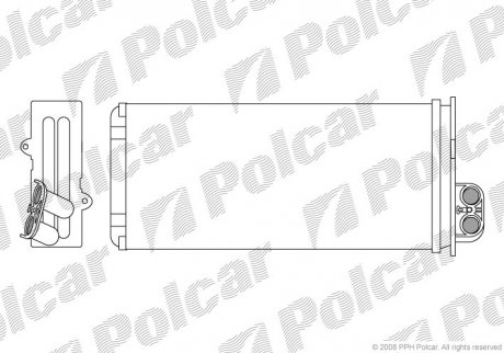 6041N8-1 Polcar Радіатор пічки Renault Master 10/97-