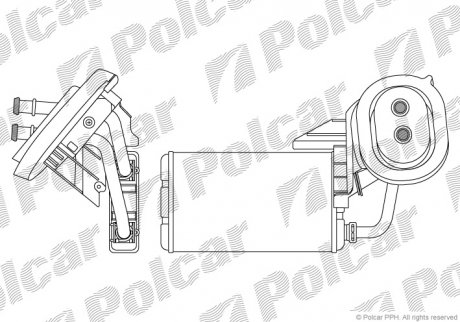 6041N8-2 Polcar Радиатор печки Nissan Interstar Opel Movano Renault Master Ii 1.9D-3.0D 07.98-