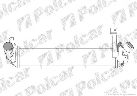 6060J8-2 Polcar Інтеркулер Renault Kangoo 1.5Dci 01-