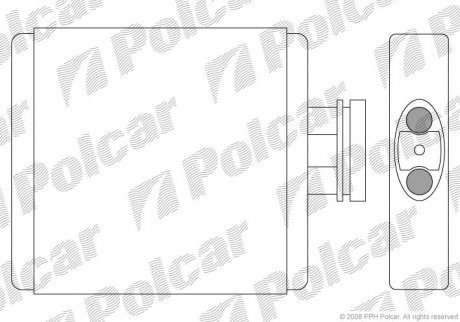 6913N8-1 Polcar Радіатор пічки Skoda Fabia 1,4 99 -