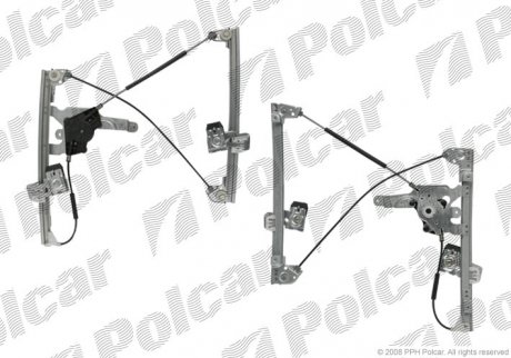 6922PSG2 Polcar Склопідіймач електричний передній правий (без двигуна) Skoda Octavia 2004-