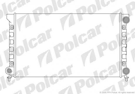 954608A4 Polcar Радиатор охлаждения VW Passat 1.6-1.8 88-97