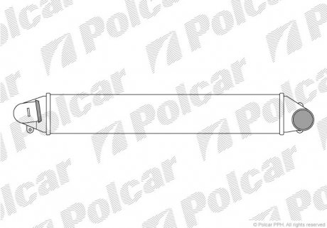 9550J8-2 Polcar Радиатор интеркулера Ford Galaxy/Seat Alhambra/VW Sharan 1.8T 20V/1.9Tdi 95-