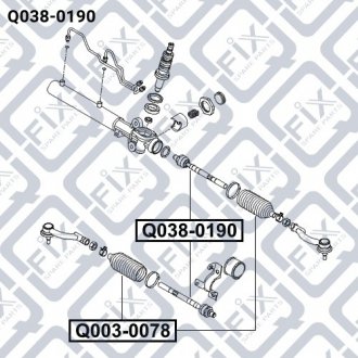 Q038-0190 Q-fix Рульова тяга