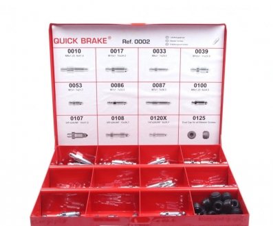 0002 QUICK BRAKE 0002 QUICK BRAKE Комплект штуцерів прокачування гальм