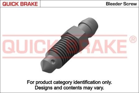 0033 QUICK BRAKE Штуцер прокачки гальм QUICK BRAKE 0033