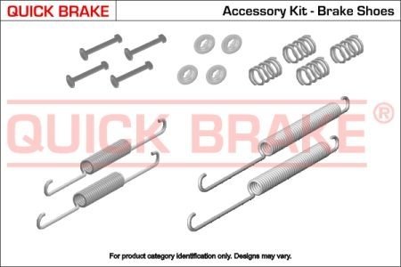 105-0021 QUICK BRAKE Комплект пружинок колодок стояночного гальма QUICK BRAKE 105-0021