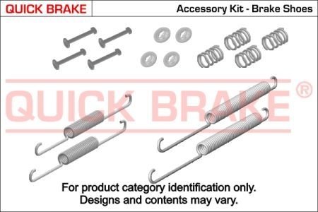 105-0651 QUICK BRAKE Комплект пружинок колодок ручника Citroen Xsara/Peugeot 205/306 83- QUICK BRAKE 105-0651