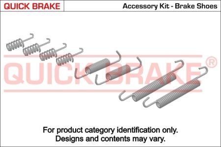 105-0832 QUICK BRAKE Комплект пружинок колодок ручника Volvo C70/S80/XC90/S60 01-14 QUICK BRAKE 105-0832
