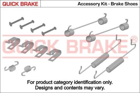 105-0881 QUICK BRAKE Монтажний комплект колодки