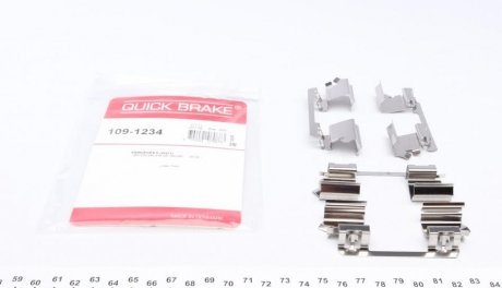 109-1234 QUICK BRAKE Комплект прижимних планок гальмівного супорту QUICK BRAKE 109-1234