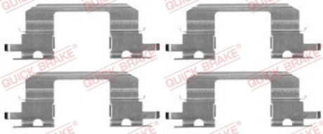 109-1672 QUICK BRAKE Планка супорта (переднього) прижимна (к-кт) Suzuki Forester/Impreza/Legacy I-III 89-09 (Akebono) QUICK BRAKE 109-1672