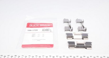 109-1729 QUICK BRAKE Монтажний компл.,гальм.колодки