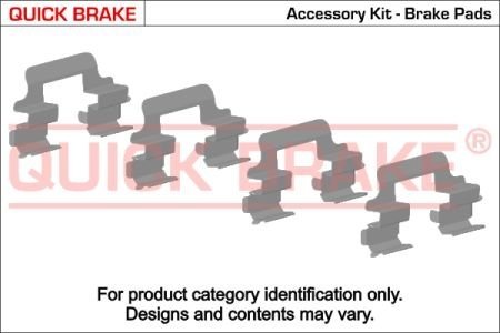 109-1847 QUICK BRAKE Планка супорта (заднього) прижимна (к-кт) Subaru Impreza/Forester 08- (Akebono) QUICK BRAKE 109-1847