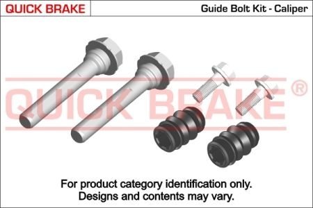 113-1376X QUICK BRAKE Направляюча супорта (переднього/к-кт) Toyota Corolla 99-08 (Lucas) QUICK BRAKE 113-1376X