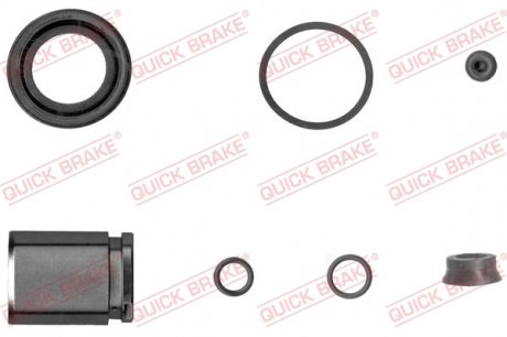 114-5001 QUICK BRAKE Ремкомплект супорта (заднього) VW Caddy 03- (d=38mm) (Lucas) (+поршень) QUICK BRAKE 114-5001