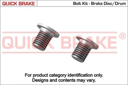 11661K QUICK BRAKE 11661K QUICK BRAKE Комплект болтів гальмівного диску/барабану