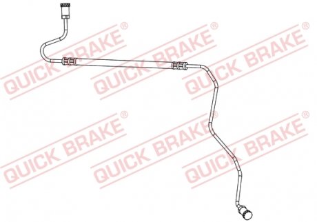 96.017 QUICK BRAKE Шланг гальмівний QUICK BRAKE 96.017