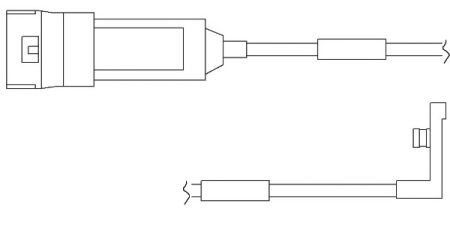 WS 0119 A QUICK BRAKE Датчик зносу гальмівних колодок QUICK BRAKE WS 0119 A