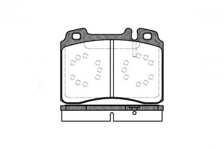 0379.00 REMSA Колодка тормозов. диск. MB W201/E-CLASS W124/E-CLASS W210/SL R129 01.1991 – передн. (выр-во REMSA)