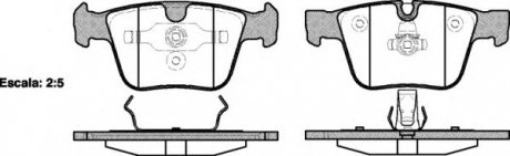 1216 00 REMSA К-кт колодок зад. DB CL-Series (W216)/S-Series (W221)/ML-Series (W164)/R-Series (W251) (05-13)