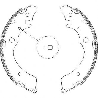 4383.00 REMSA Колодки гальмівні барабанні