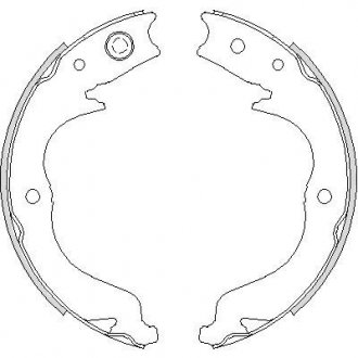 4748.00 REMSA Колодки тормозные барабанные
