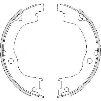 4749.00 REMSA Колодки тормозные барабанные
