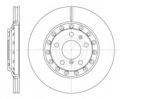 61155 10 REMSA Диск гальмівний зад. 310mm VW Phaeton, Audi A8 02-