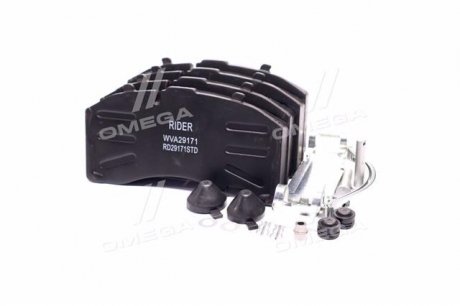 Колодка тормозов. диск. LONG LIFE (компл. на ось) BPW RS-SB 4309T (RIDER) RD 29171STD