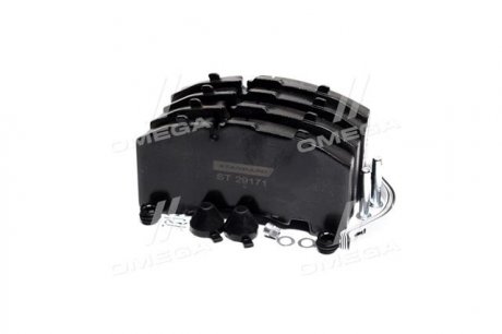 Колодка тормозов. диск. TWIN (компл. на ось) BPW RS-SB 4309T (RIDER) ST 29171PRO