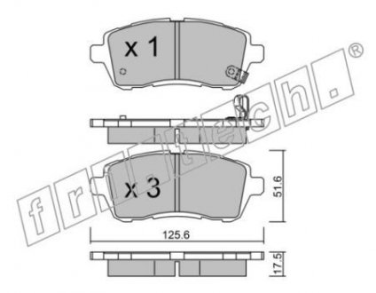 21281.10 ROADHOUSE тормозные колодки дисковые