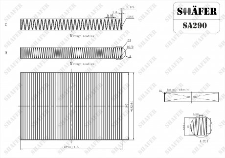 SA290 SHAFER Фільтр салона Nissan Maxima QX 00-