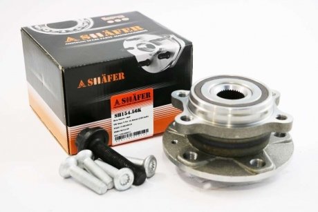 SH154.56K SHAFER Подшипник ступицы +монтажный к-кт Seat Altea VW Caddy III, Golf V, Touran Audi A3 1,6-2,0TDI, A3 quattro 03-04