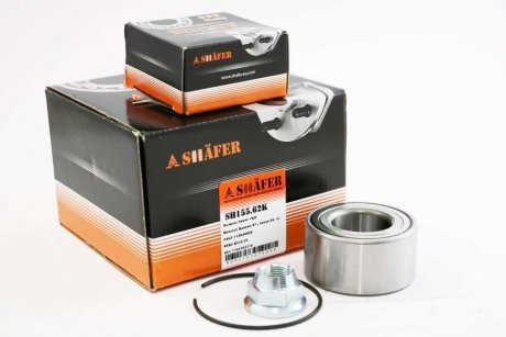 SH155.62K SHAFER Підшипник перед. +монтажний к-кт Renault Clio/Express/Kangoo/Megane 1.2/1.9DTI 01.94- без ABS