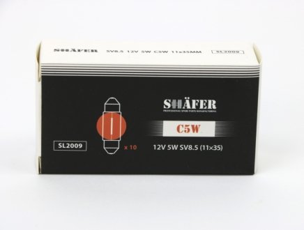 SL2009 SHAFER Лампа C5W 12V 5W SV 8,5 (11x35mm)