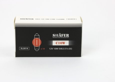 SL2014 SHAFER Лампа (C10W) 12V 10W SV8.5 (11x35mm)