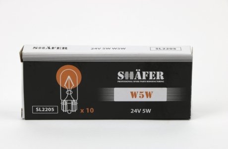 SL2205 SHAFER Лампа 24V 5W W5W