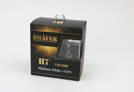 SL3007P SHAFER Лампа галогенова H7 12V55W Platinum White +150% (комплект, картонний бокс 2шт)