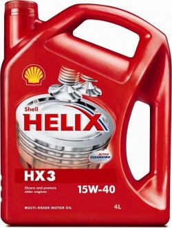 550039926 SHELL Олія моторна Shell Helix HX3 15W-40 (4 л)