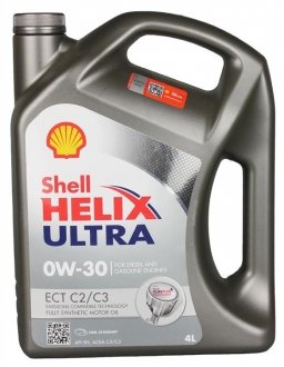 550042353 SHELL Масло моторное Shell Helix Ultra ECT С2/С3 0W-30 (4 л)