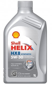 550048140 SHELL Олія моторна Shell Helix HX8 ECT 5W-30 (1 л)